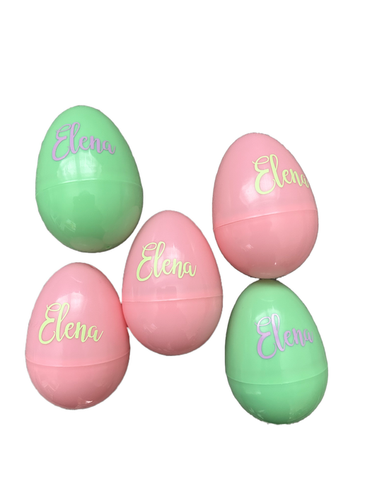 Personalized Easter Eggs (Egg Hunting size) (QTY 6)